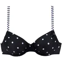s.Oliver Top de biquíni 'Audrey' preto / branco