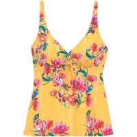 Sunseeker Top de tankini azul / amarelo / rosa