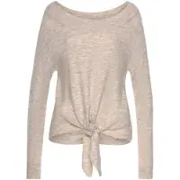 LASCANA Pullover bege mosqueado