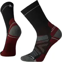 Smartwool Meias de desporto 'Hike' cinzento / antracite / vermelho escuro