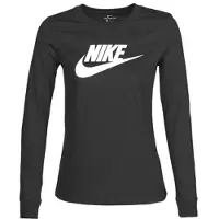 Nike T-shirt mangas compridas W NSW TEE ESSNTL LS ICON FTR mulheres - Preto - EU S