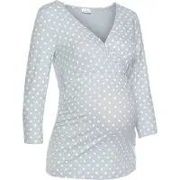 LASCANA Pijama cinzento / branco