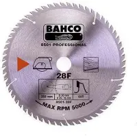 Bahco Lâmina De Serra Circular De Carboneto Cimentado Com 24 Dentes Finos E Serrilhados Para Materiais De Madeira 140 Mm