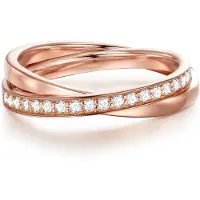 Glanzstücke Anel ouro rosa