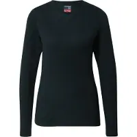 Icebreaker - Primeiras camadas mulher - W Merino 260 Oasis LS Crewe Black para Mulher - Tamanho XL - Preto
