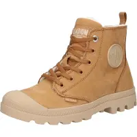 Palladium Botim com fivela 'Pampa' estuque / conhaque