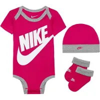 Nike Kids Conjuntos 'Futura' acinzentado / rosa escuro / branco