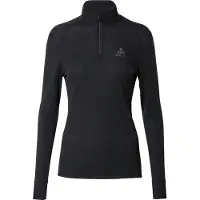 Odlo - Primeiras camadas mulher - BL Top Turtle Neck LS Half Zip Active Warm W Black para Mulher - Tamanho S - Preto