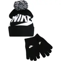 Nike Conjuntos 'Swoosh Pom' preto / branco