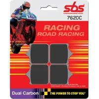 SBS Pastilhas De Freio Orgânicas Dual Racing 762dc Carbon