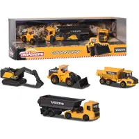 Majorette Veículos De Construção Volvo 5 Unidades