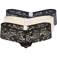 LASCANA Tanga bege / azul / preto