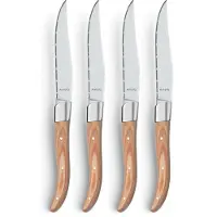 Amefa Royal Steak Naturel 2520 facas para bife, conjunto de 4 em caixa de madeira