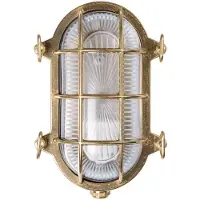 MORETTI Candeeiro de parede Tortuga oval 22,5cm latão natural/claro
