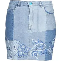 Desigual Saias curtas BE BLUE mulheres - Azul - US 28