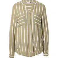 Kaffe Blusa 'KA Babara' cáqui / branco