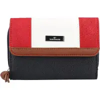 Tom Tailor Carteiras 'Juna' azul noturno / castanho / vermelho / branco