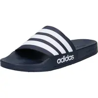 Adidas Sapato aberto 'Adilette' azul escuro / branco