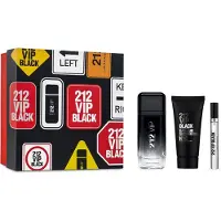 Carolina Herrera 212 VIP Men Black EDP Set regalo 100 ml, Gel doccia 100 ml and miniature EDP 10 ml 100ml