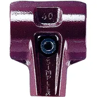 HALDER 3011.080 Corpo De Fundição Simples Para Maça Aço 80 Mm