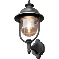 Konstsmide Candeeiro de parede exterior Parma, metal, casquilho superior, E27, IP43