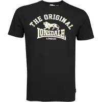 Lonsdale Camisa 'Original' ecru / preto