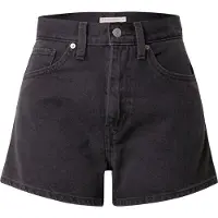 Levi's Calças de ganga 'High Waisted Mom Short' preto denim