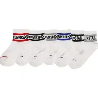Converse Kids Meias Basic Wordmark Quarter 6 Pares