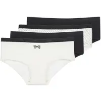 Dim Cuecas POCKET COTON STRETCH x4 mulheres - Preto - FR 36 / 38