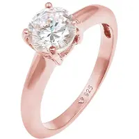 Elli Anel 'Solitär' ouro rosa