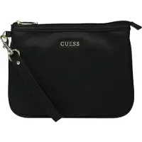 GUESS , baunilha, couro sintético, bolsa de tecido, artigos de higiene, preto, feminino, 25 x 19 x 2 cm