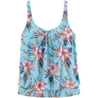 LASCANA Top de tankini azul claro / mistura de cores
