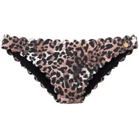LASCANA Cueca biquíni 'Lexa' castanho / preto