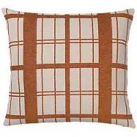Broste Copenhagen Capas de Almofada CHEQUER - Castanho - 60x60 cm