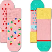 Happy socks Meias Ice Cream Anti-slip 2 Pares