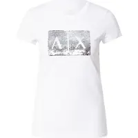 Armani Exchange Camisa prata / branco