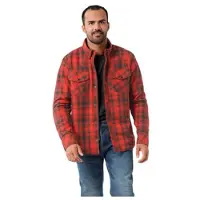FASTWAY Homens 191 Aramida Camisa de motociclista Preto/Vermelho XL