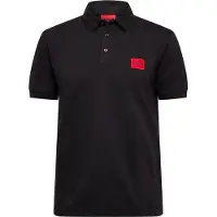 HUGO Polos mangas curta Dereso222 homens - Preto - EU M