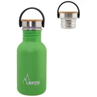 Laken Garrafa Básica De Bambu Aço Inoxidável Aço