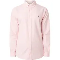 Ralph Lauren Camisa azul / castanho / cor-de-rosa / branco