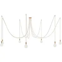 Creative Cables Luminária Pendente Spider 7 Falls With Light Bulb