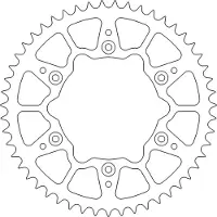 Moto-Master Roda Dentada Traseira 520 Husaberg/husqvarna/ktm 620072542 Aluminium