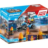 Playmobil Pack Inicial Quad Acrobacias Com Rampa De Fogo