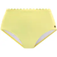 LASCANA Cueca biquíni 'Scallop' amarelo