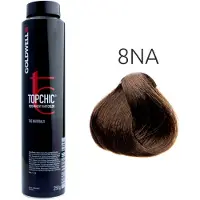 Goldwell TopChic, Tintura Permanente Per Capelli, 8NA Biondo Chiaro Cenere Naturale, 250 ml