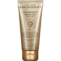 Raw Naturals Gel de barbear hidratante e suavizante 100% vegano transparente 100 ml