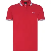 BOSS para homem. 50469055 Camisa pólo vermelha almofadada (XXL), Vermelho, Casual, Algodão, Manga curta
