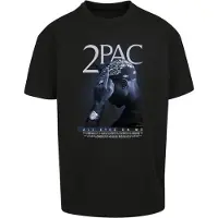 Mister tee Camisa 'Camiseta upscale negra 2pac fck the world oversized tee' preto