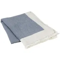 Broste Copenhagen Mantas MONA - Azul - 130x180 cm