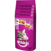 Whiskas 325614 Ração Para Gatos Adultos Carne De Vaca 14kg